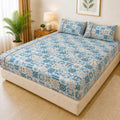 Printed 3 Piece's Quilted Bedsheets Set (100% Waterproof) New Arrivals! Luxury Bedsheet tm-0010