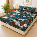 Printed 3 Piece's Quilted Bedsheets Set (100% Waterproof) New Arrivals! Luxury Bedsheet tm-0021