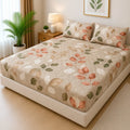 Printed 3 Piece's Quilted Bedsheets Set (100% Waterproof) New Arrivals! Luxury Bedsheet tm-0012