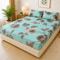 Printed 3 Piece's Quilted Bedsheets Set (100% Waterproof) New Arrivals! Luxury Bedsheet tm-0007